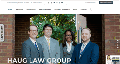 Desktop Screenshot of hauglawgroup.com